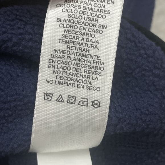 Vineyard Vines Sweater Mens XXL Blue Harbor Fleece Quarter Zip Pullover Snap - Picture 8 of 12